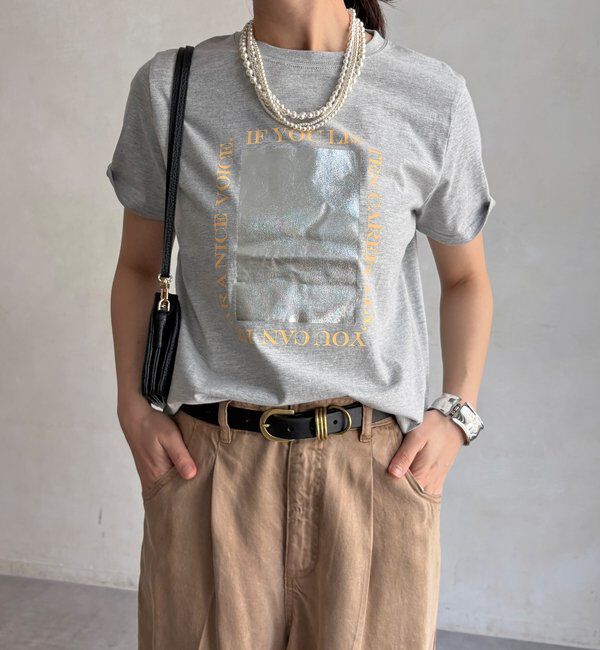  「【WEB限定】シルバープリントTEE」|Tシャツ・カットソー|