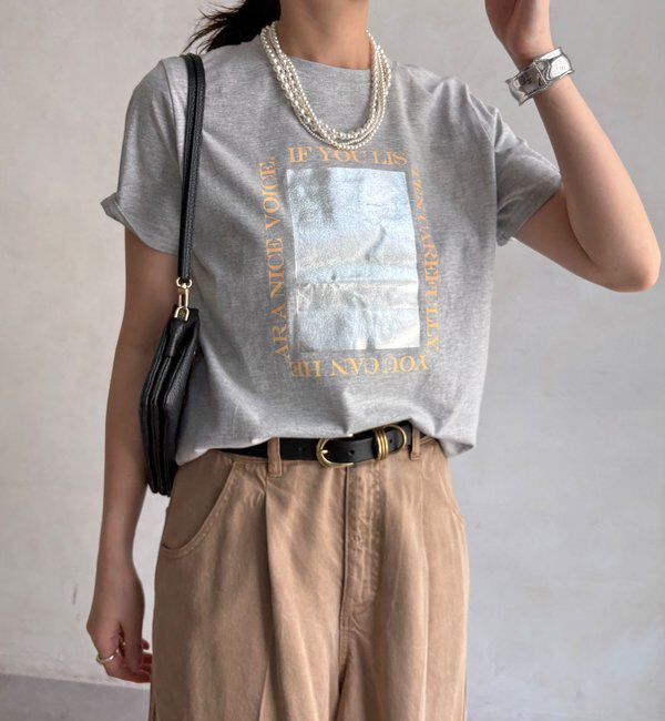  「【WEB限定】シルバープリントTEE」|Tシャツ・カットソー|