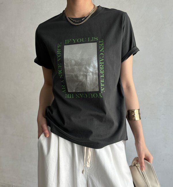  「【WEB限定】シルバープリントTEE」|Tシャツ・カットソー|