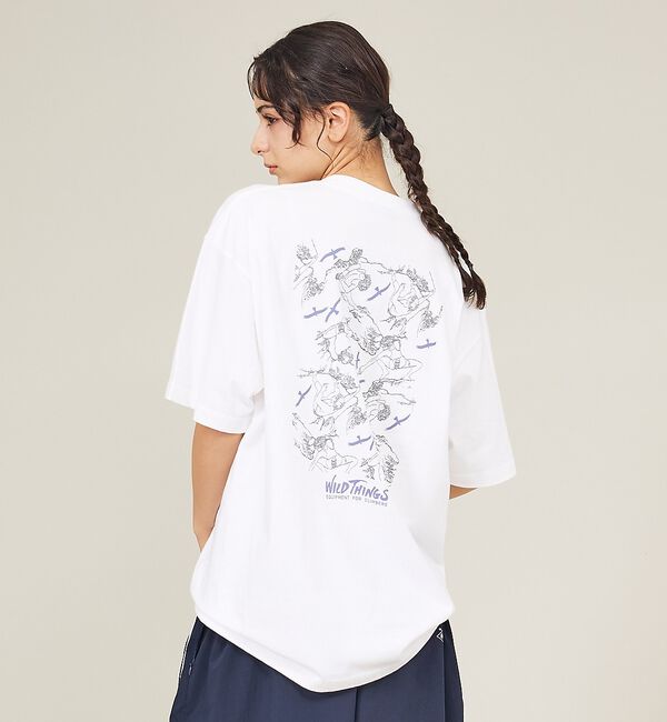 ABAHOUSE「【WILDTHINGS / ワイルドシングス】80'S CLIMBER TEE」|Tシャツ・カットソー|ホワイト