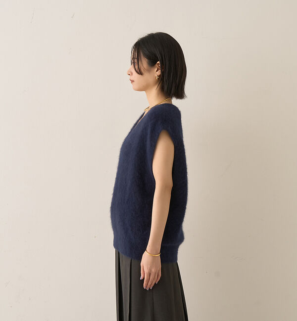 Rouge vif「フォックスウール ニットベスト」|ニット・セーター|