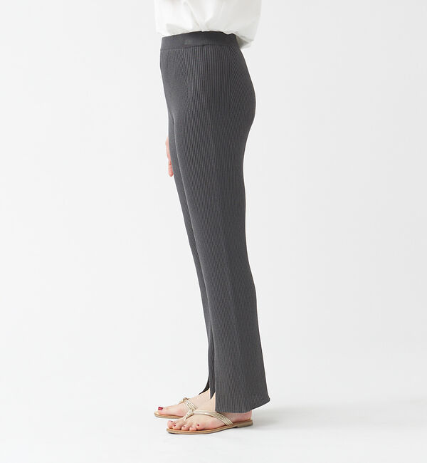 qualite「《セットアップ対応》リブニットスリットパンツ」|その他|