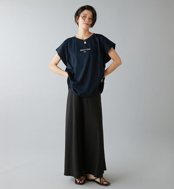 Liesse「フレンチスリーブプリントTシャツ」|Tシャツ・カットソー|