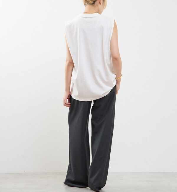 SOFFITTO「ピグメントノースリーブTシャツ」|Tシャツ・カットソー|