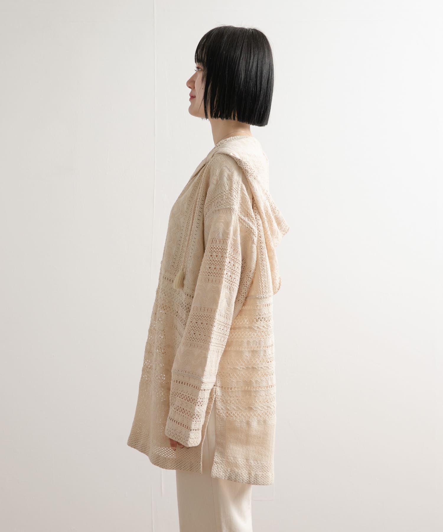 URBAN RESEARCH DOORS「コットンレースフーディープルオーバー」|その他|