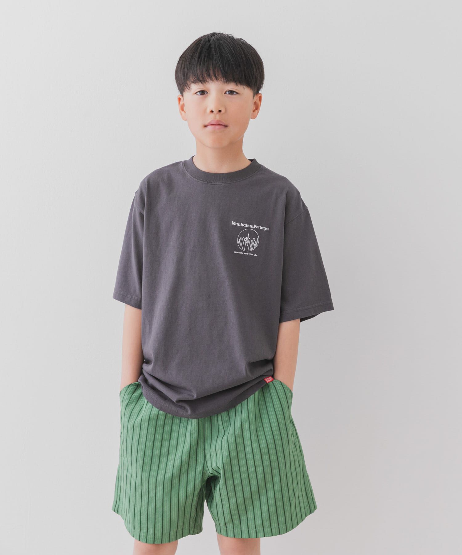 URBAN RESEARCH DOORS「『親子リンク/別注』MANHATTAN PORTAGE&times;DOORS　1ポイントプリントT(KIDS)」|その他|