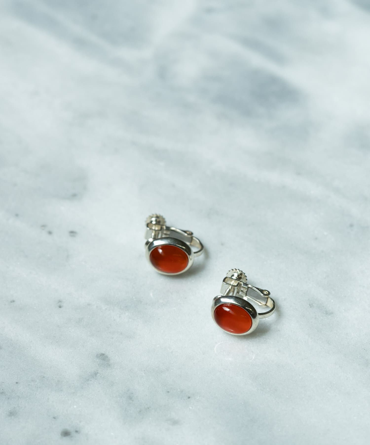 SMELLY「SMELLY so&rsquo;　carnelian oval earring」|イヤリング|