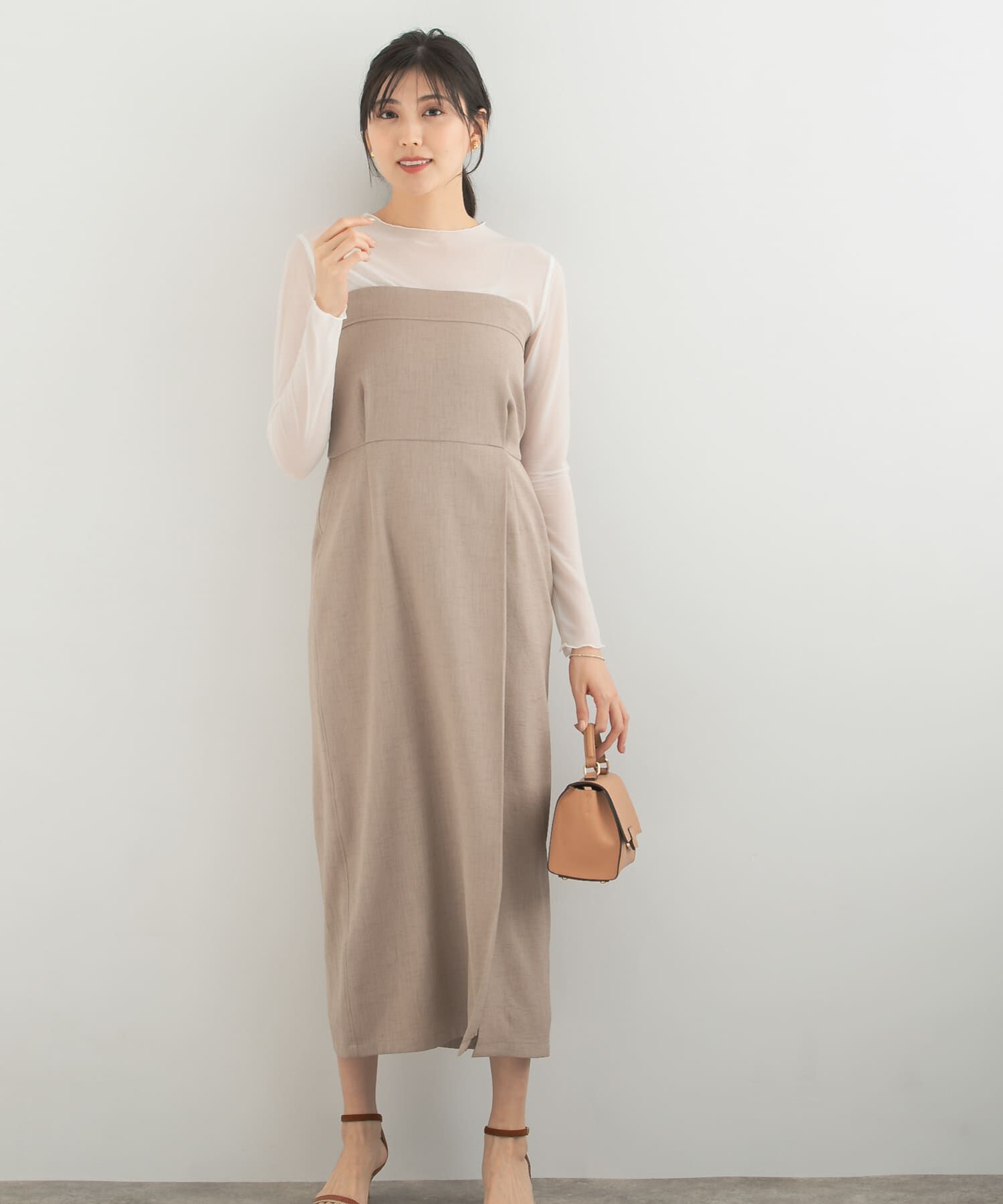 URBAN RESEARCH ROSSO「2WAYストレートベアワンピース」|ワンピース|