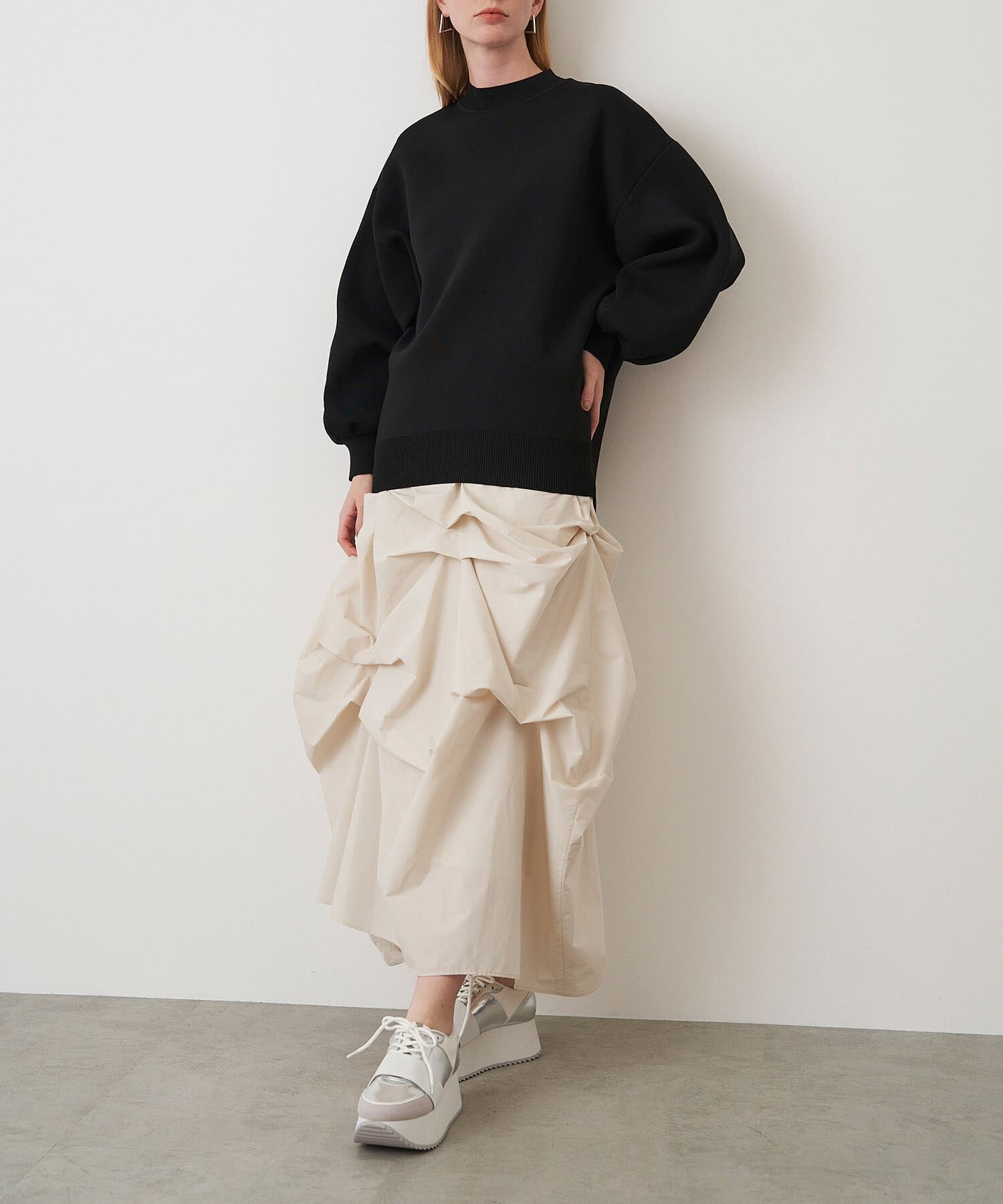 URBAN RESEARCH ROSSO「ELENDEEK　FORM SLEEVE OVER KNIT」|ニット・セーター|