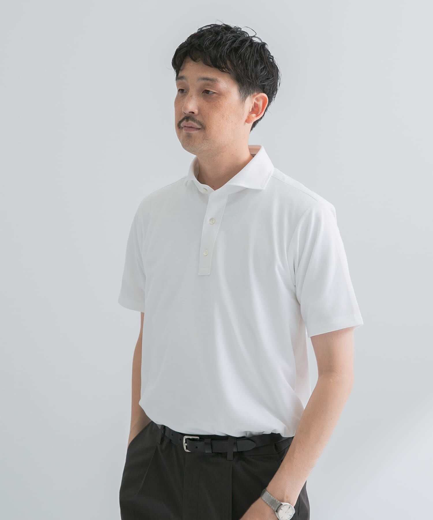 URBAN RESEARCH DOORS「『ｲｰｼﾞｰｹｱ/吸水速乾』LIFE STYLE TAILOR ｱﾙﾃｨﾏｾﾐﾜｲﾄﾞ半袖ﾌ」|シャツ・ブラウス|