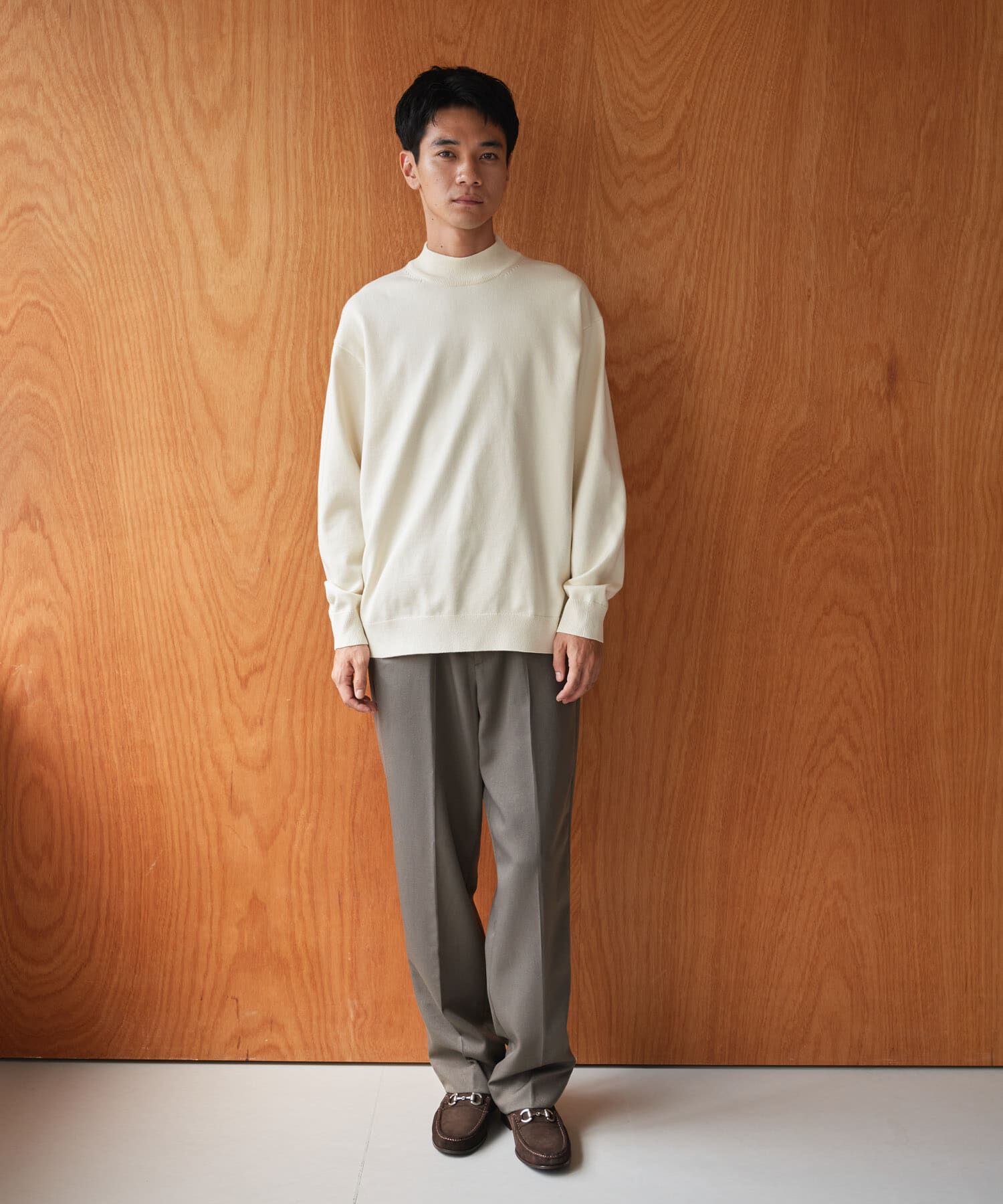 URBAN RESEARCH DOORS「『仁村紗和さん着用』『UR TECH 200日ニット』 モックネック」|ニット・セーター|