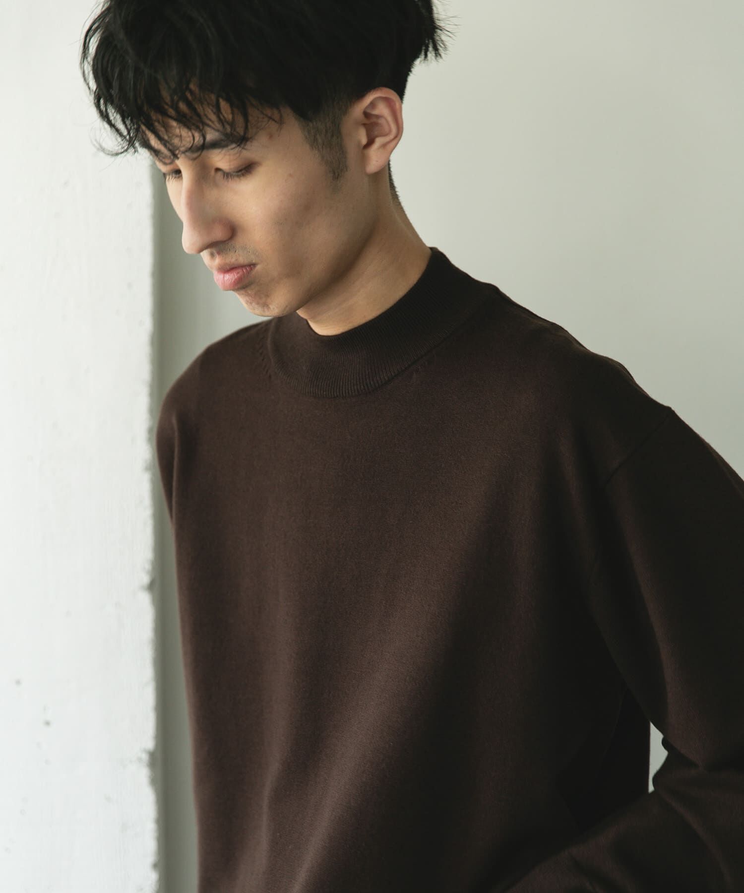 URBAN RESEARCH DOORS「『仁村紗和さん着用』『UR TECH 200日ニット』 モックネック」|ニット・セーター|