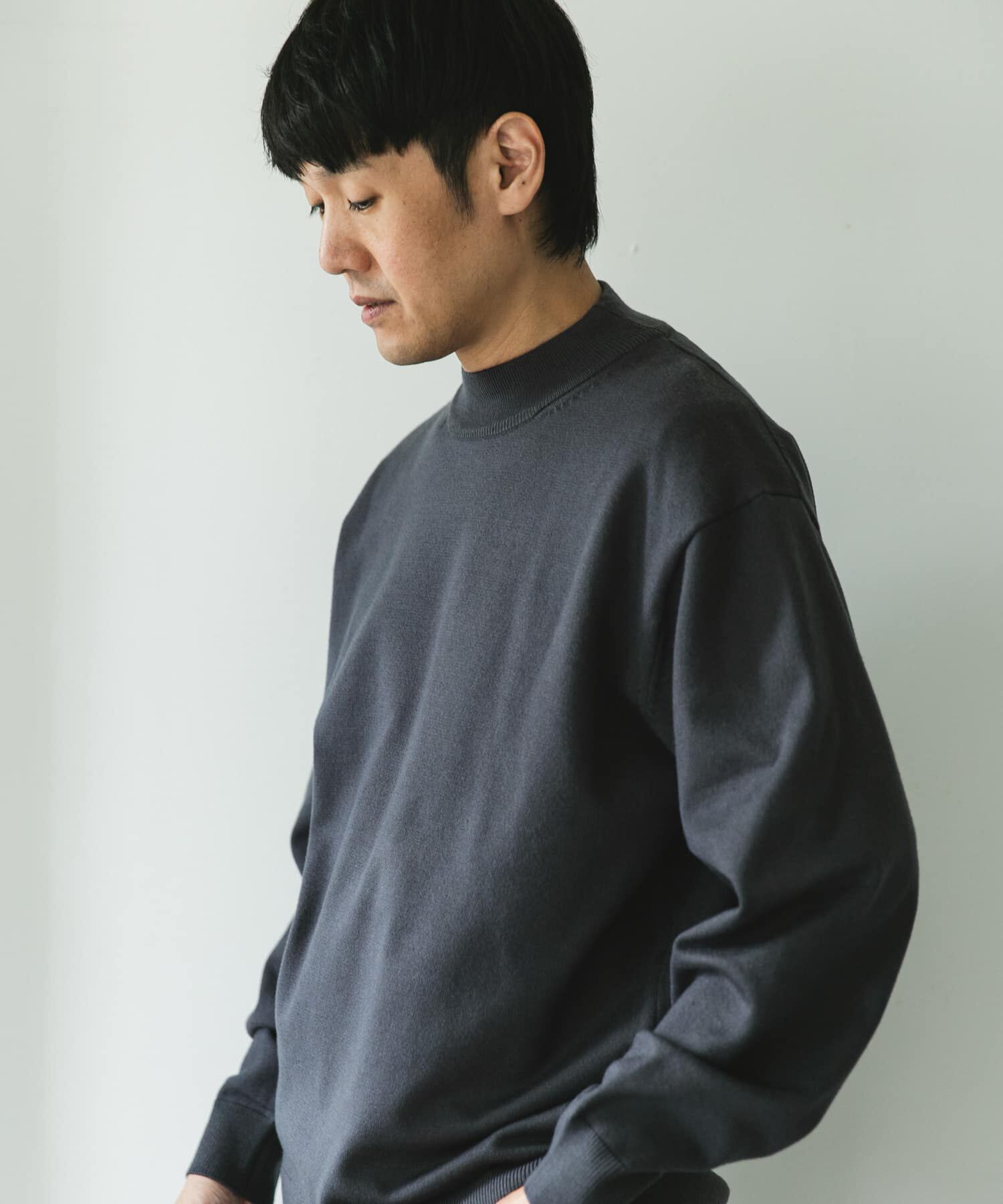 URBAN RESEARCH DOORS「『仁村紗和さん着用』『UR TECH 200日ニット』 モックネック」|ニット・セーター|