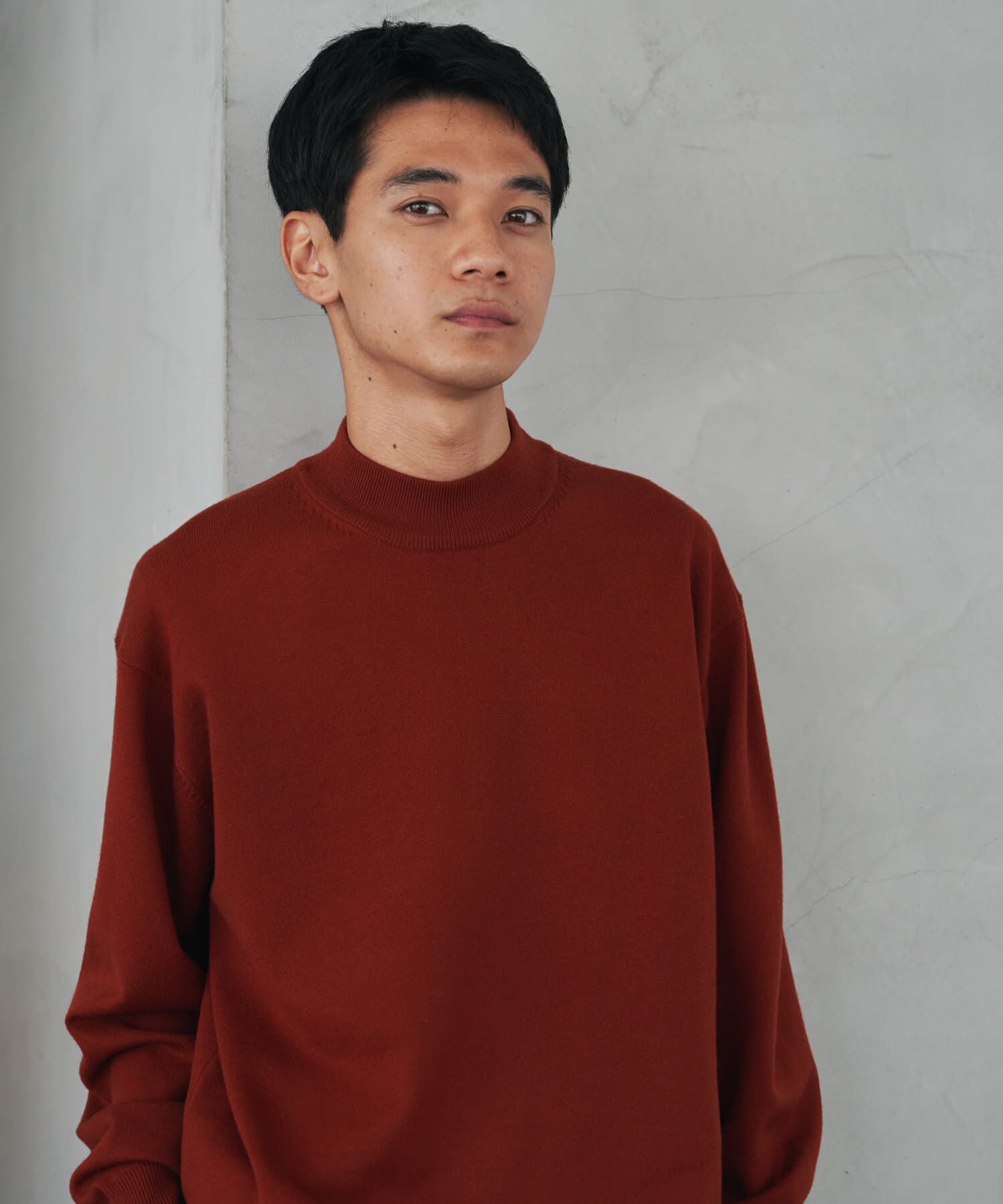 URBAN RESEARCH DOORS「『仁村紗和さん着用』『UR TECH 200日ニット』 モックネック」|ニット・セーター|