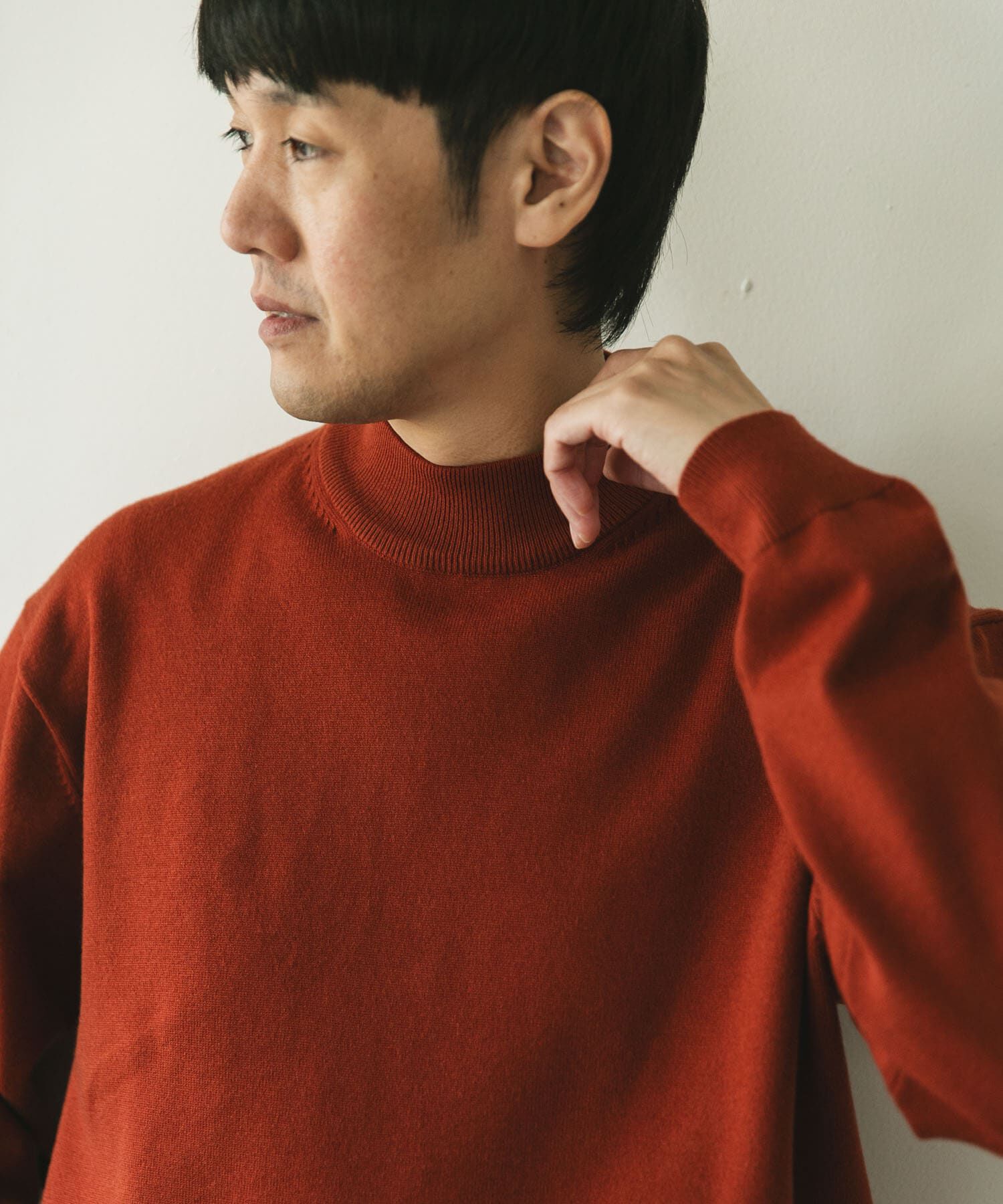 URBAN RESEARCH DOORS「『仁村紗和さん着用』『UR TECH 200日ニット』 モックネック」|ニット・セーター|