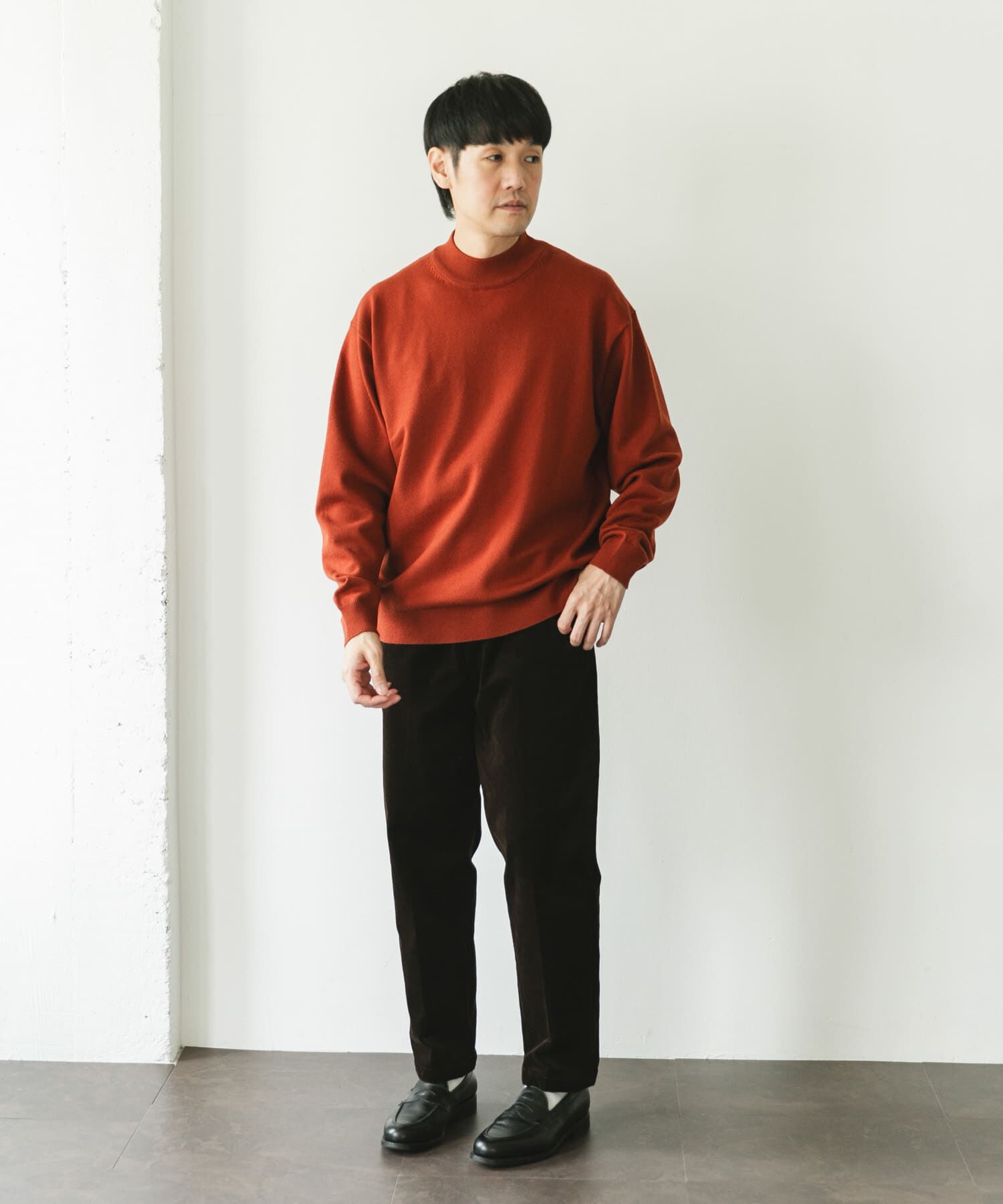 URBAN RESEARCH DOORS「『仁村紗和さん着用』『UR TECH 200日ニット』 モックネック」|ニット・セーター|