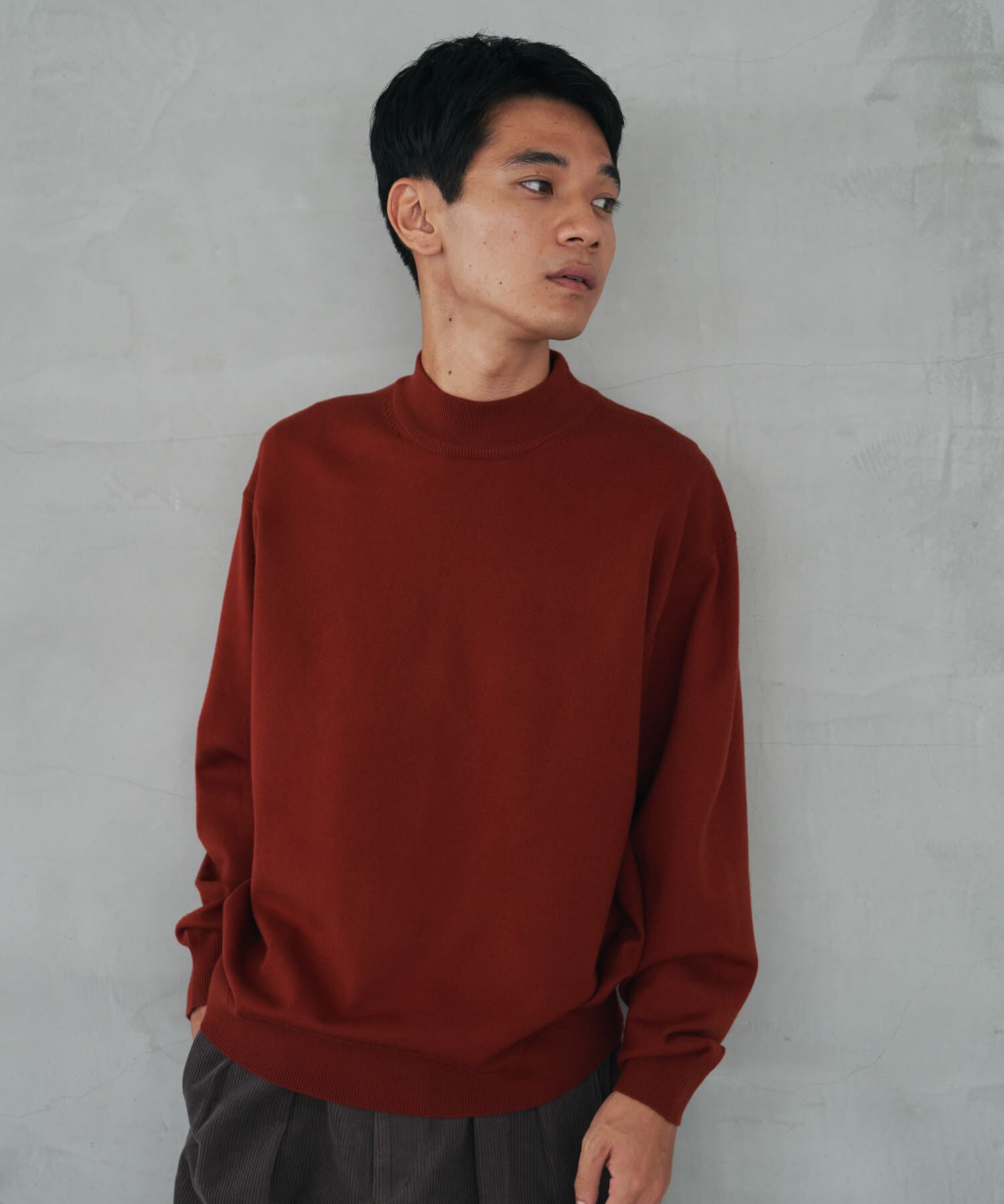 URBAN RESEARCH DOORS「『仁村紗和さん着用』『UR TECH 200日ニット』 モックネック」|ニット・セーター|