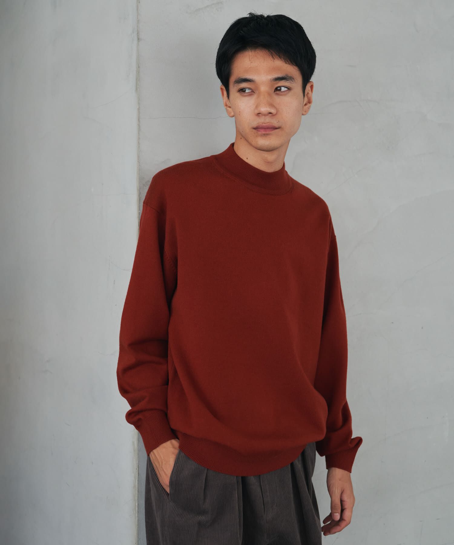 URBAN RESEARCH DOORS「『仁村紗和さん着用』『UR TECH 200日ニット』 モックネック」|ニット・セーター|