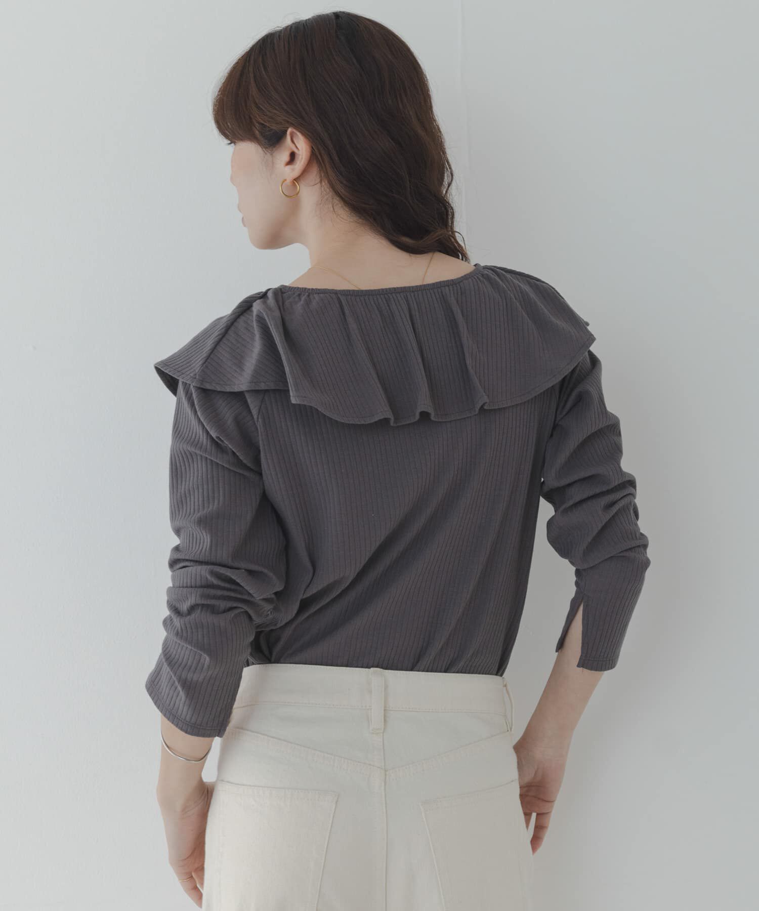 Sonny Label 「『WEB限定』フリルカラーテレコプルオーバー」|Tシャツ・カットソー|