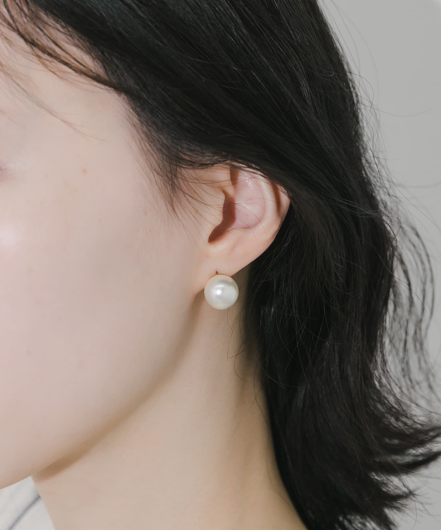 SMELLY「ステンレスパールピアス」|ピアス|