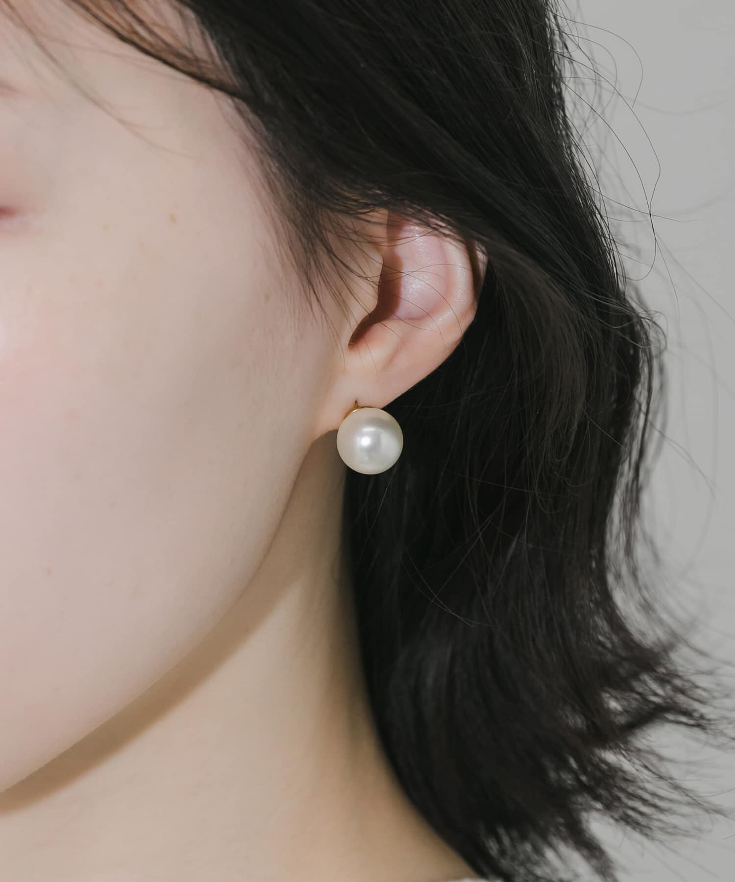 SMELLY「ステンレスパールピアス」|ピアス|