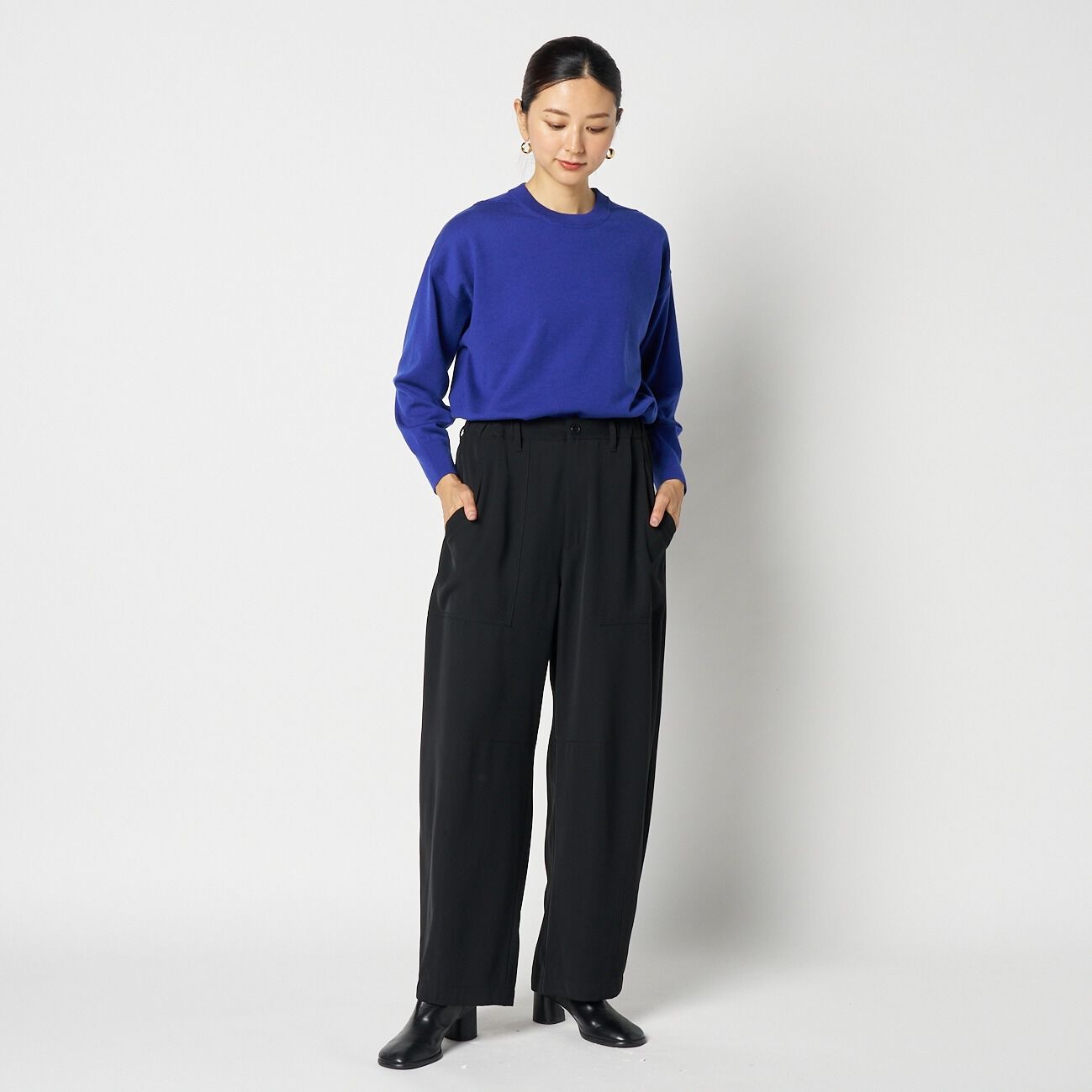 HELIOPOLE「HELIOPOLE DRAPE TWILL MILITARY PANTS」|チノ|