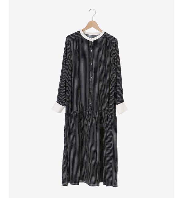 le.coeur blanc「カッセンストライプギャザーシャツワンピース」|その他|