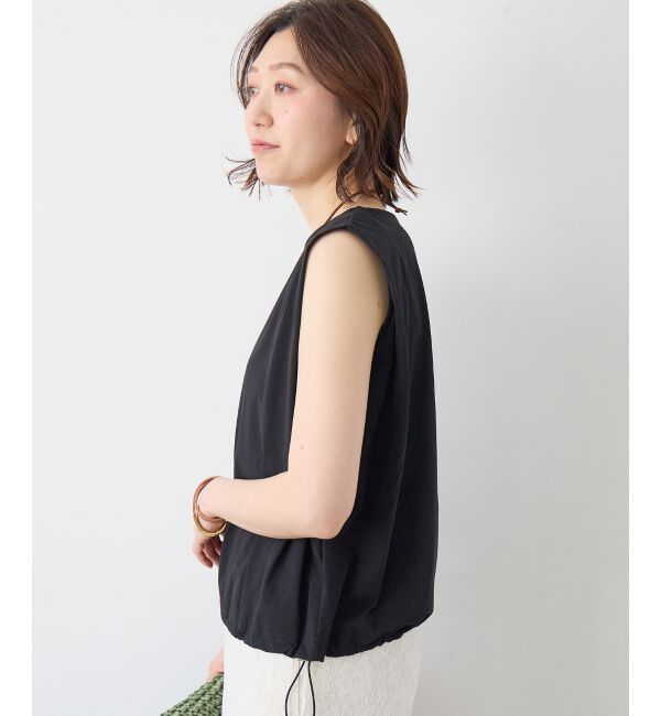  「《WEB限定アイテム》マルチファンクションショルダータックトップス」|Tシャツ・カットソー|