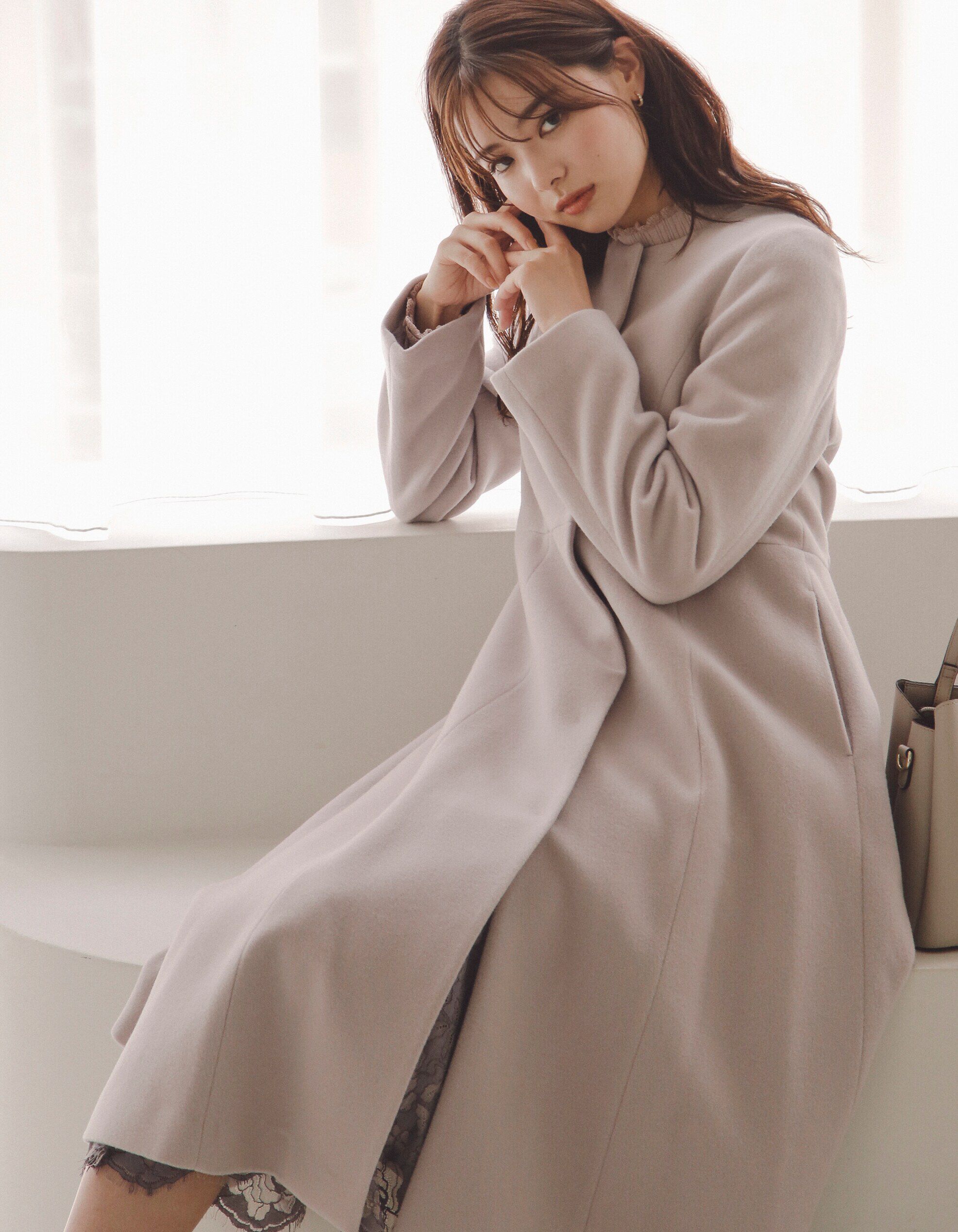 PROPORTION BODY DRESSING「ノーカラーフレアコート」|その他|