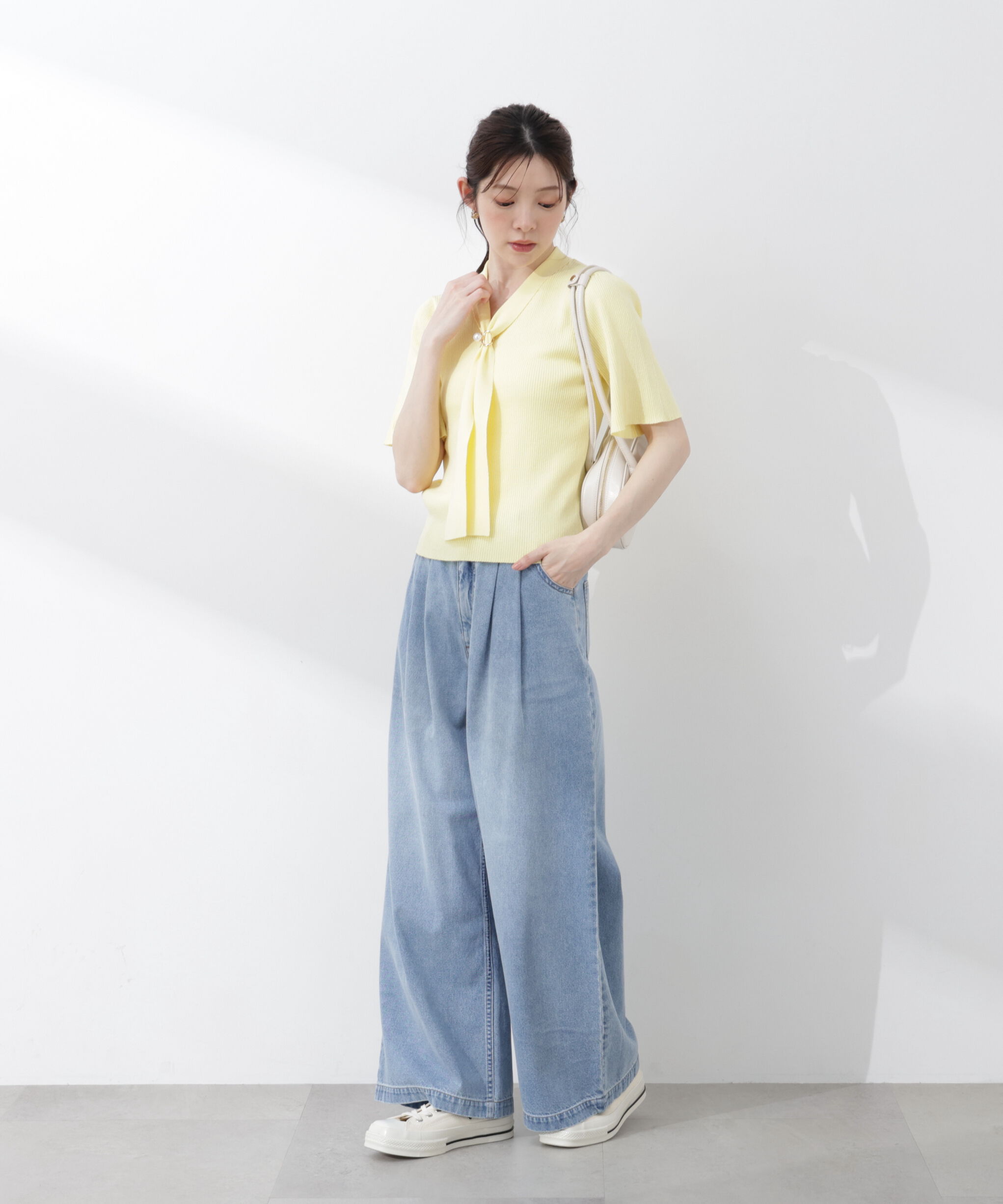 PROPORTION BODY DRESSING「3wayタイ付きニット 26SS」|ニット・セーター|