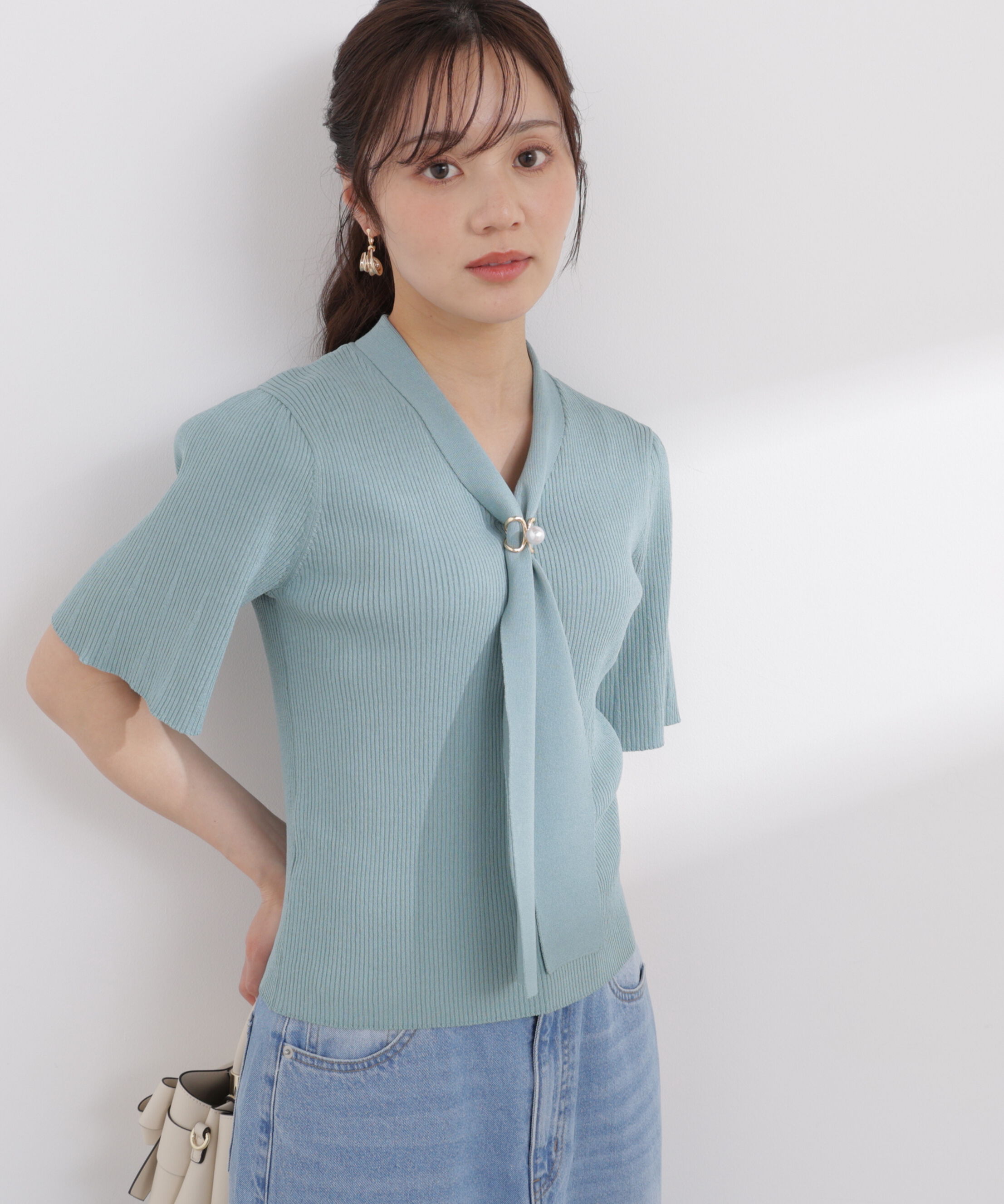 PROPORTION BODY DRESSING「3wayタイ付きニット 26SS」|ニット・セーター|