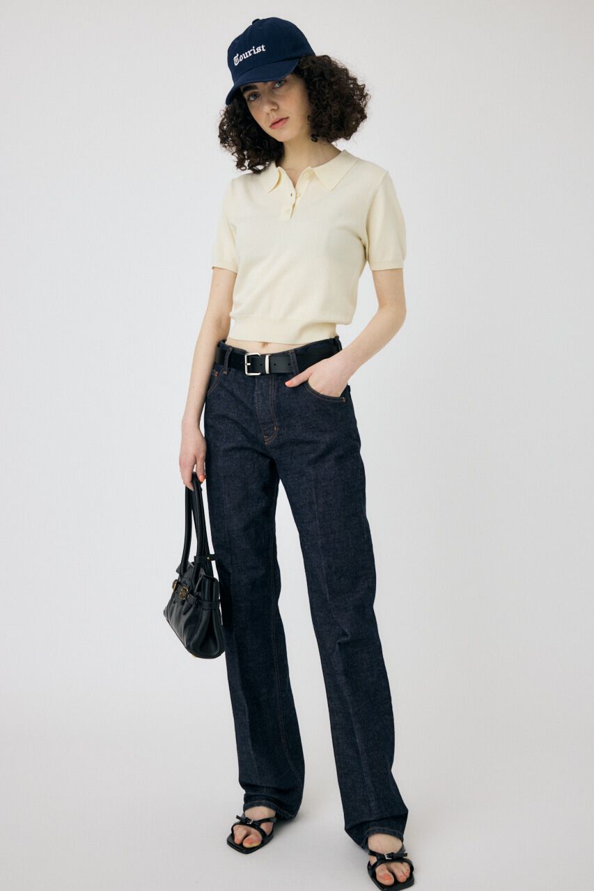MOUSSY「BASIC KNIT ポロ」|ニット・セーター|