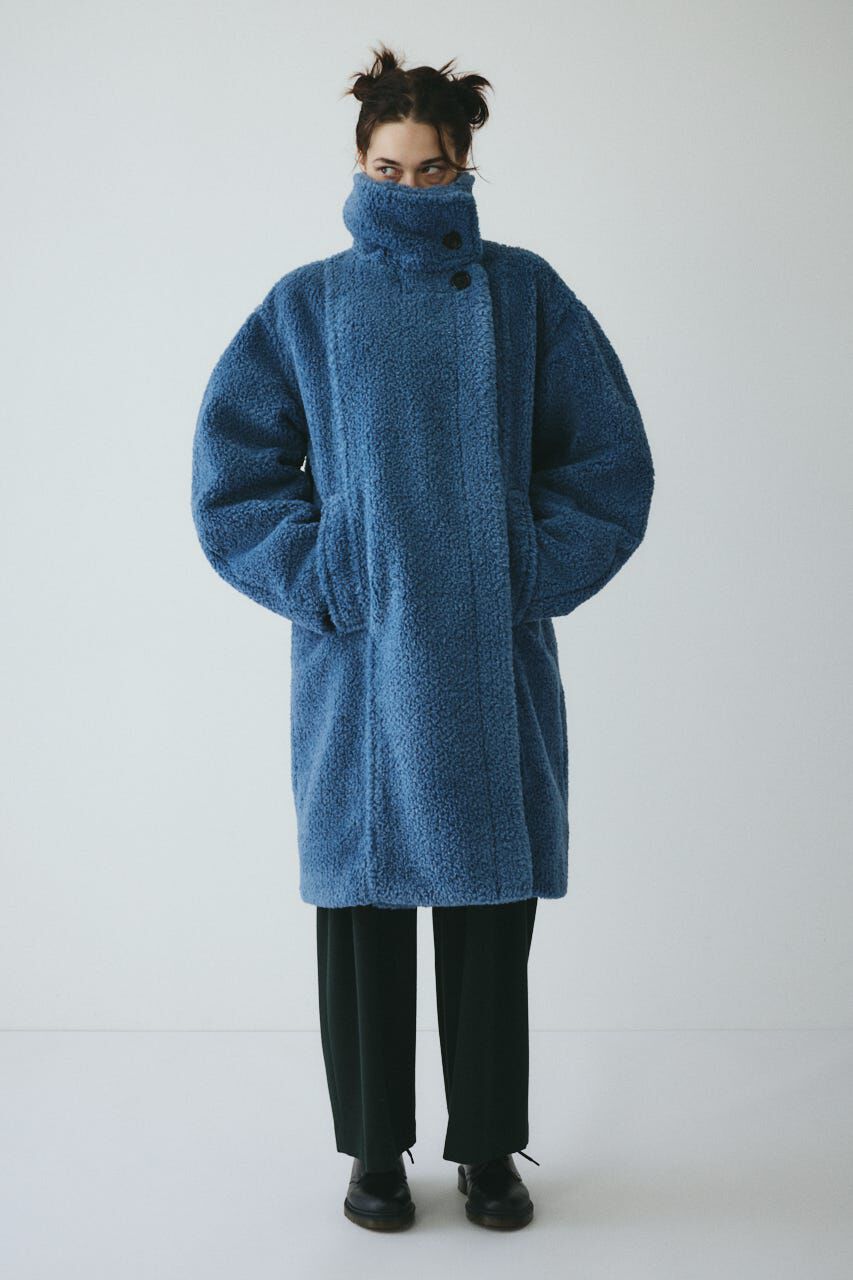 HeRIN.CYE「Stand collar boa coat」|その他|