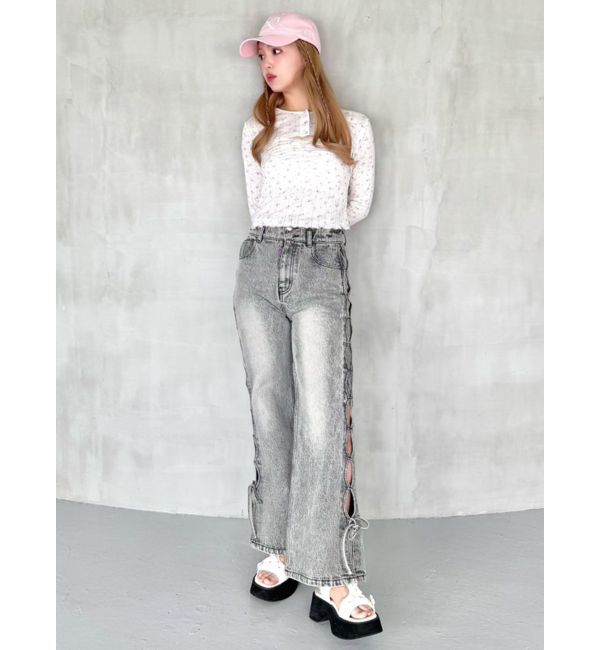 CALNAMUR「PETIT FLOWER ENSEMBLE/小花柄アンサンブル」|Tシャツ・カットソー|