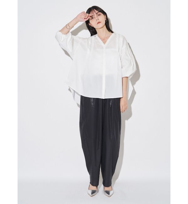 ELENDEEK「SKIPPER VOLUME SLEEVE BL」|シャツ・ブラウス|
