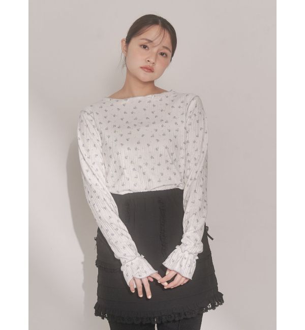 merry jenny「フラワーメロートップス」|Tシャツ・カットソー|