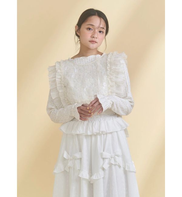 merry jenny「フラワーメロートップス」|Tシャツ・カットソー|
