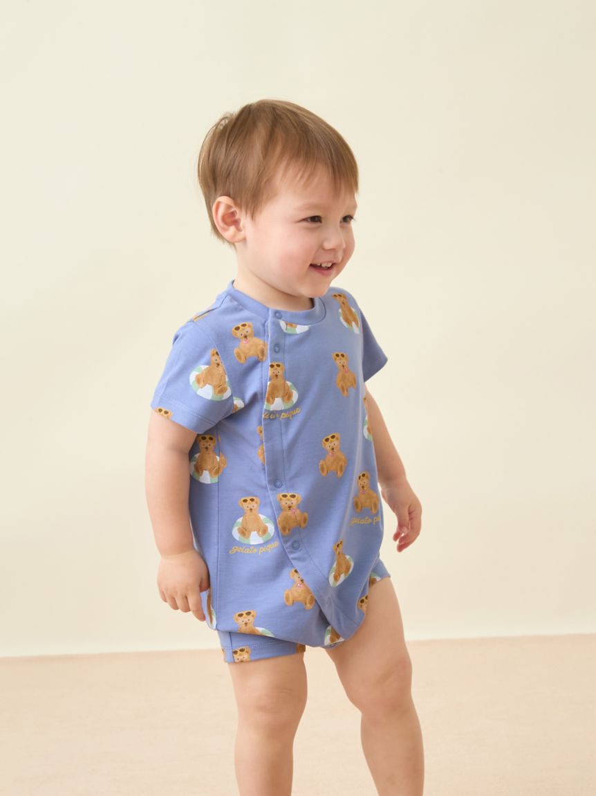 GELATO PIQUE KIDS & BABY「【BABY】【接触冷感】サマーベア柄ロンパース」|ロンパース|