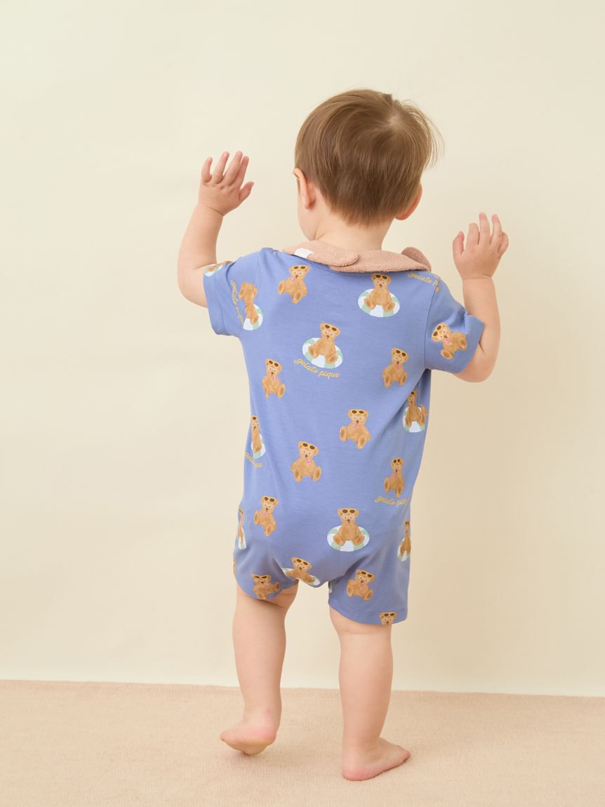 GELATO PIQUE KIDS & BABY「【BABY】【接触冷感】サマーベア柄ロンパース」|ロンパース|