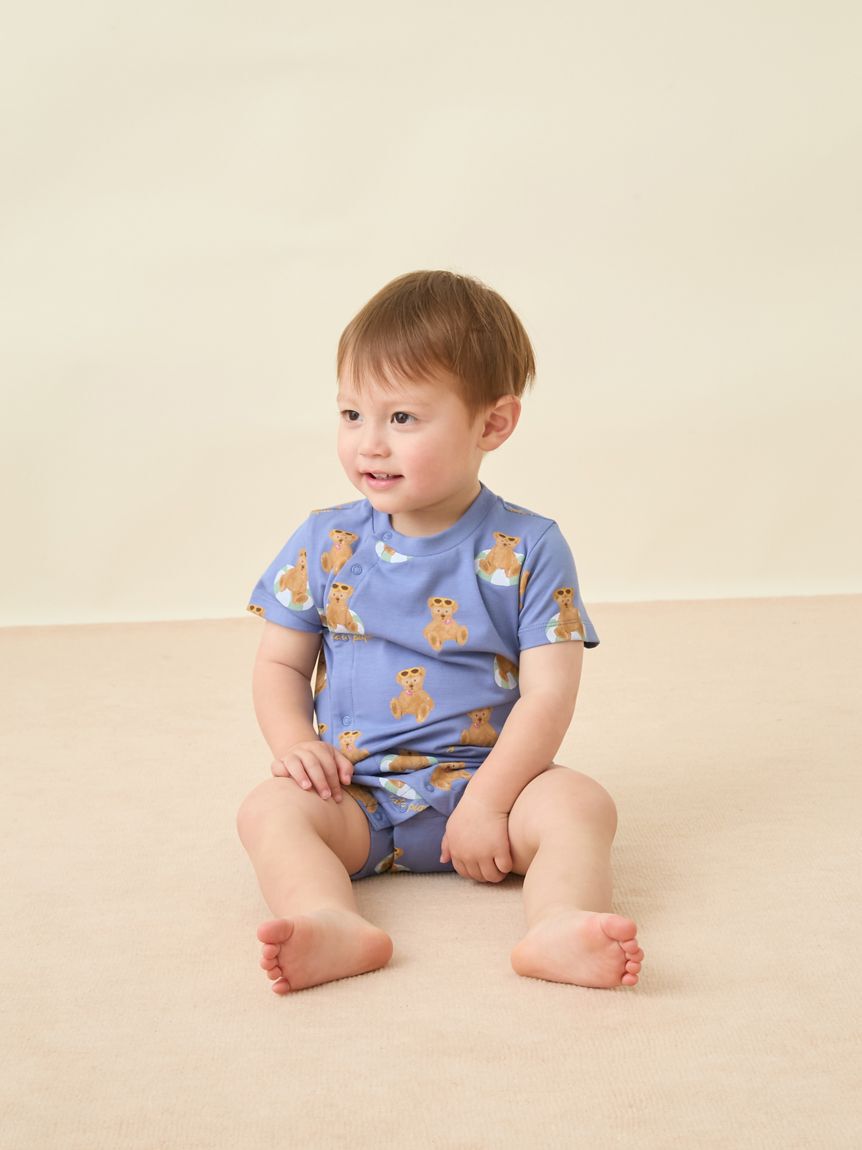 GELATO PIQUE KIDS & BABY「【BABY】【接触冷感】サマーベア柄ロンパース」|ロンパース|