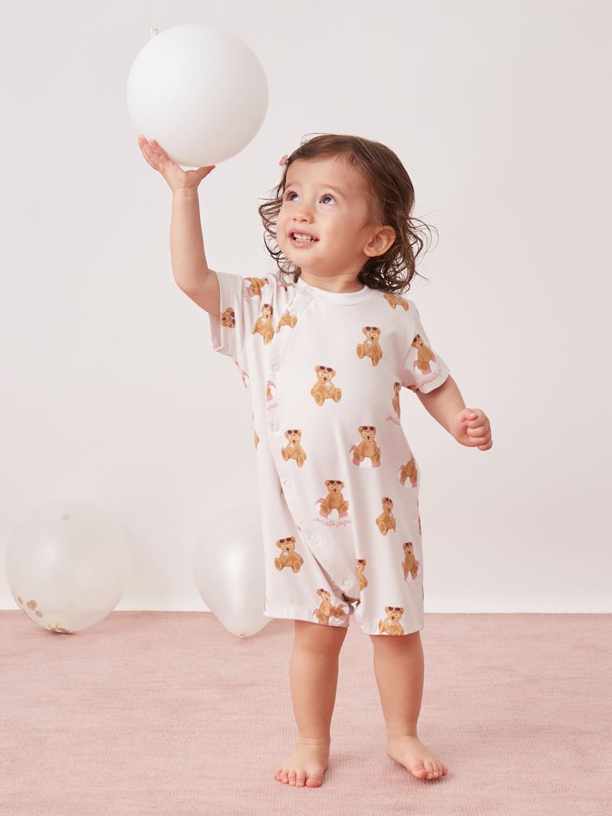 GELATO PIQUE KIDS & BABY「【BABY】【接触冷感】サマーベア柄ロンパース」|ロンパース|