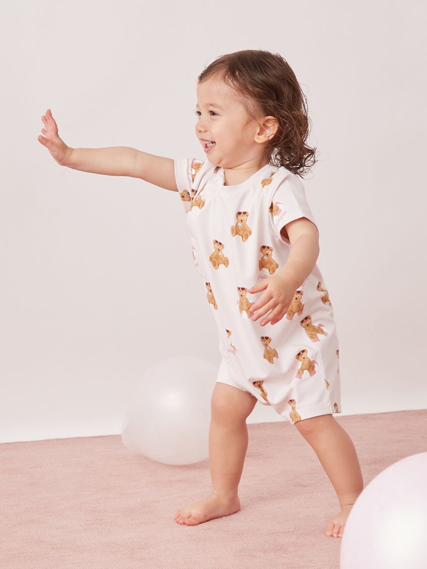 GELATO PIQUE KIDS & BABY「【BABY】【接触冷感】サマーベア柄ロンパース」|ロンパース|