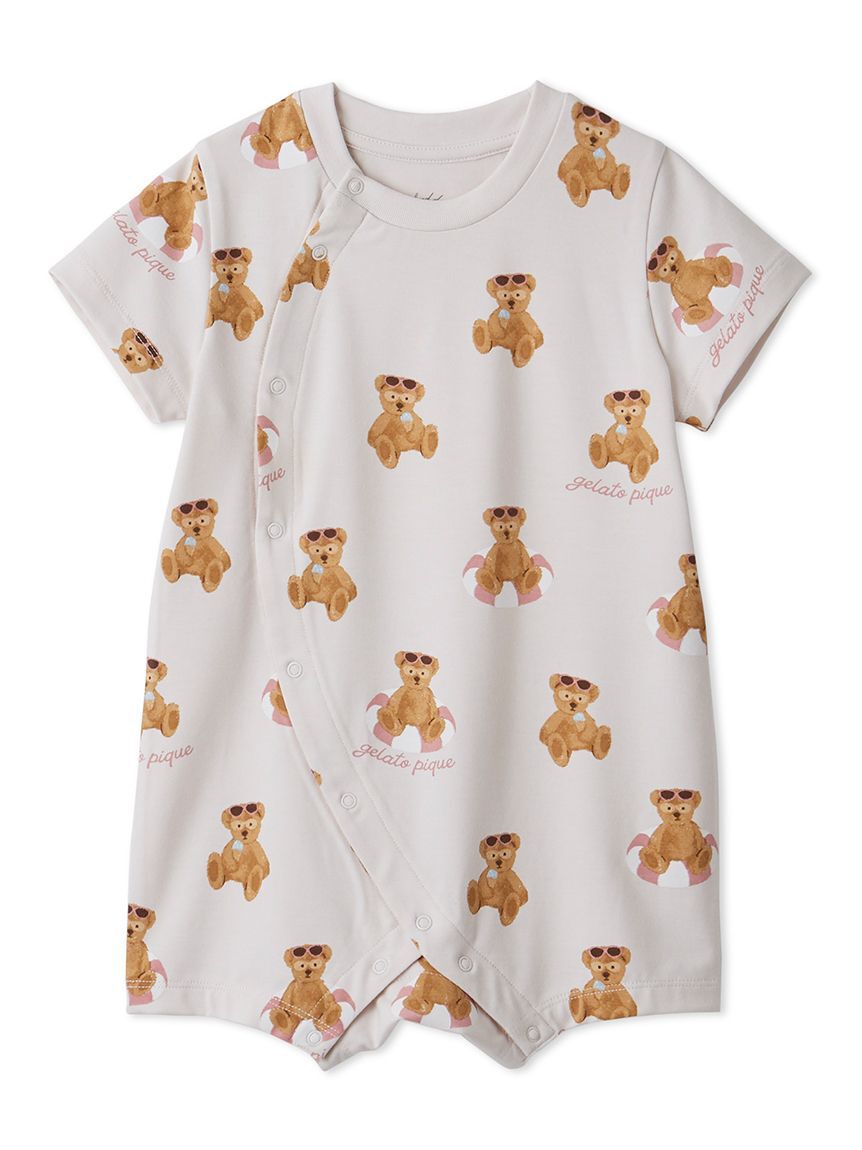 GELATO PIQUE KIDS & BABY「【BABY】【接触冷感】サマーベア柄ロンパース」|ロンパース|