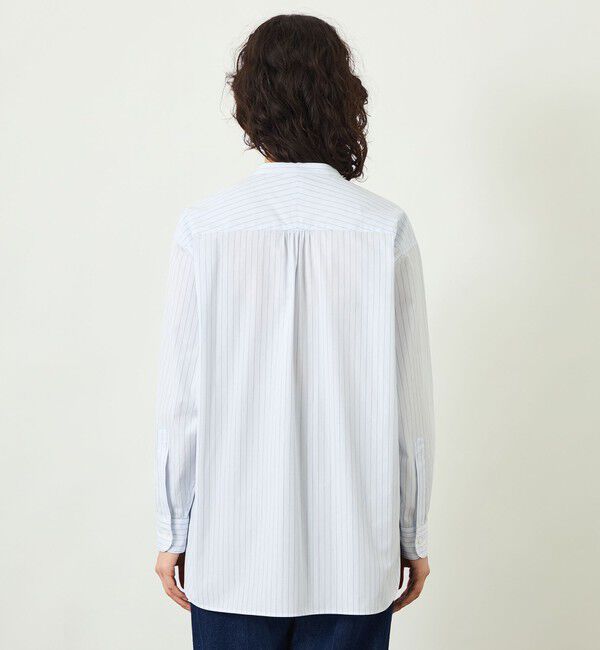 MACKINTOSH PHILOSOPHY「GREY LABEL バンドカラーパターンドシャツ」|シャツ・ブラウス|