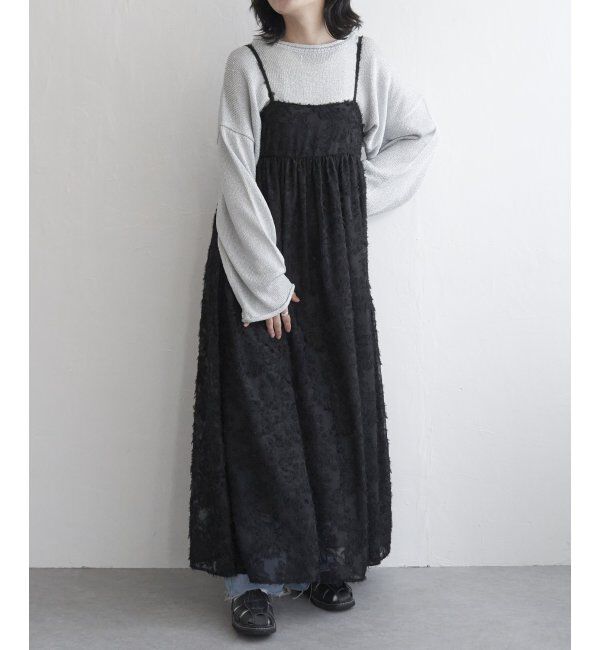 VENCE share style「フリンジジャガードキャミワンピース」|ワンピース|