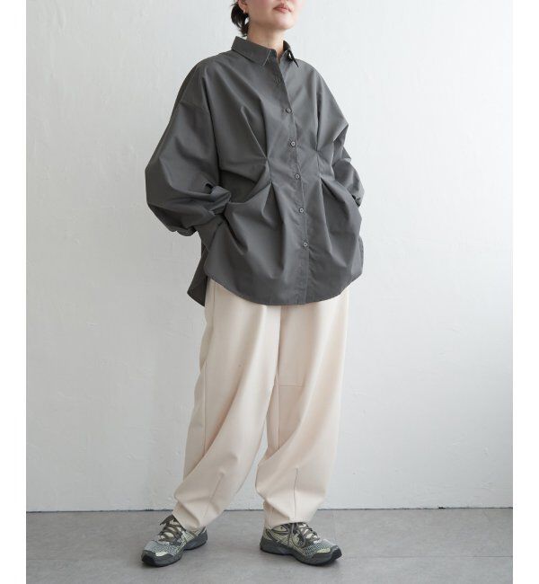 VENCE share style「ブロードウエストタックシャツ」|シャツ・ブラウス|