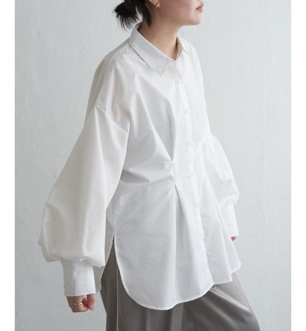 VENCE share style「ブロードウエストタックシャツ」|シャツ・ブラウス|