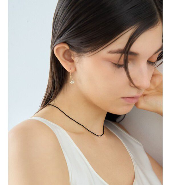 ete「[ポルカドット] K10YG シルク コード ネックレス」|ネックレス|