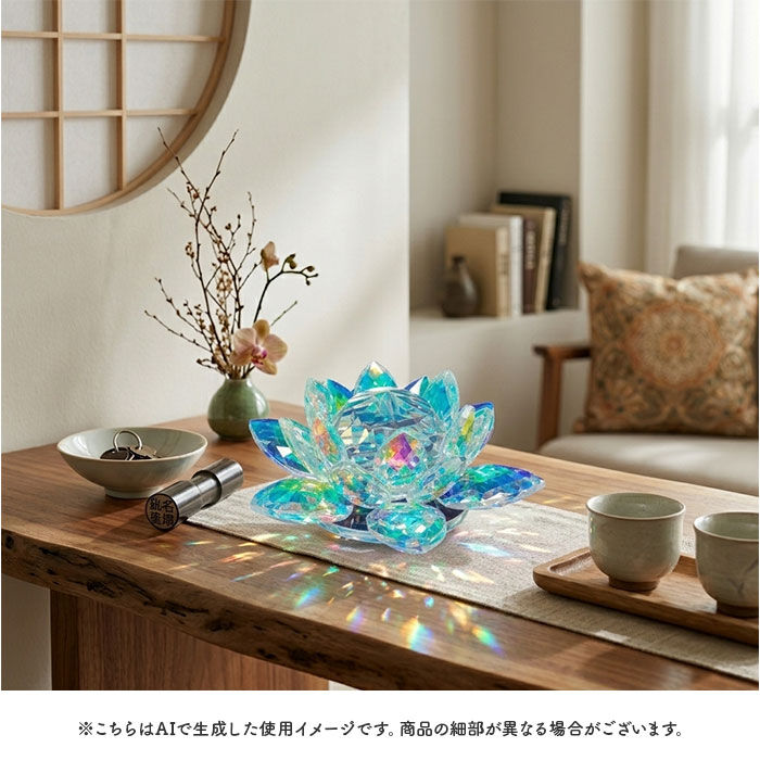 BACKYARD FAMILY「HillTop ヒルトップ クリスタル 蓮の花 通販 オブジェ 置物 置き物 花 フラワー」|その他|