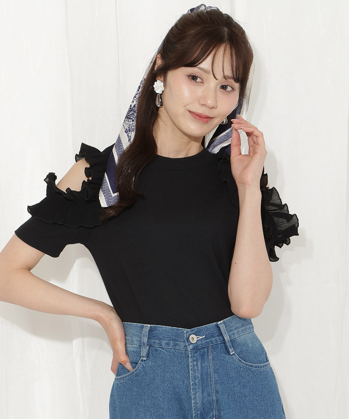 WILLSELECTION「バックリボンプリーツフリルカットソー」|Tシャツ・カットソー|